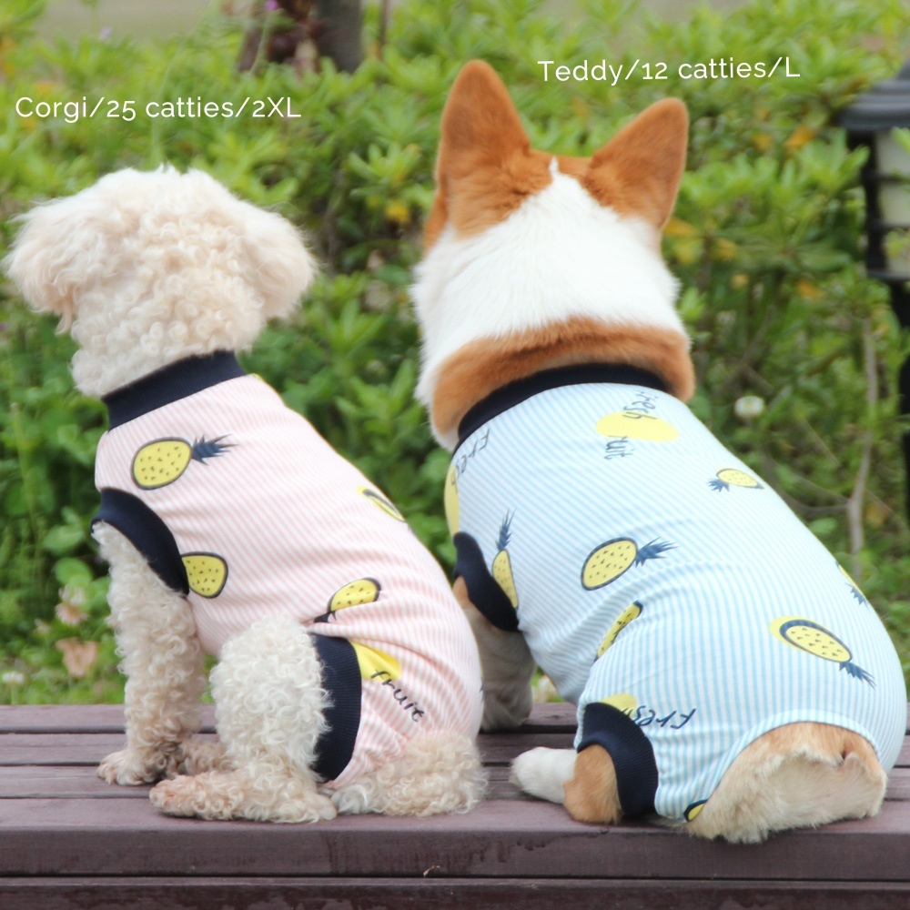 Cute Dog Clothes Summer Thin Cotton Vest for Pets - Breathable Design Suitable for Corgis Teddys and Other Dog Breeds
