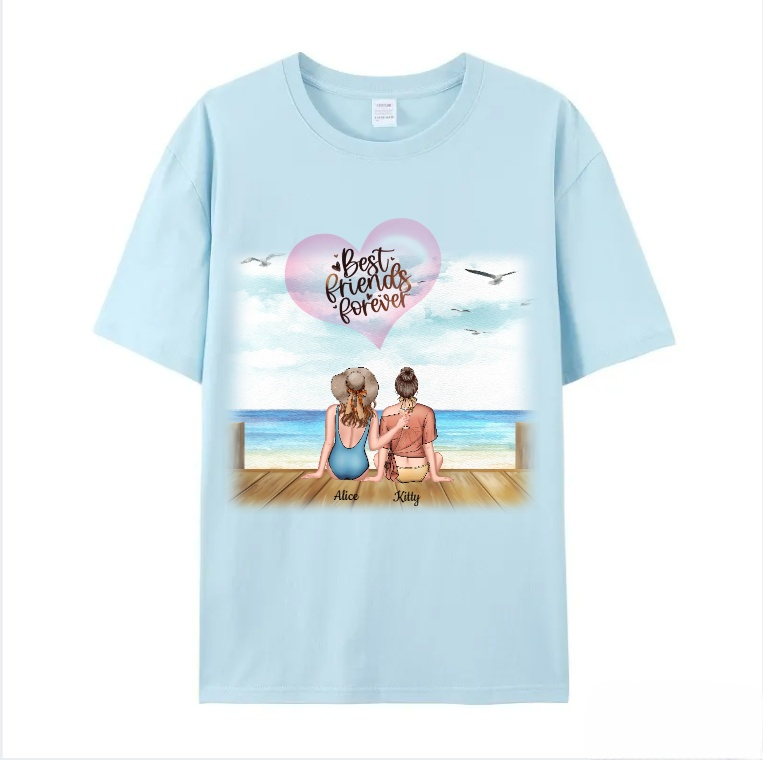 Personalized T-shirt Best Friend Gift for Friends Sisters