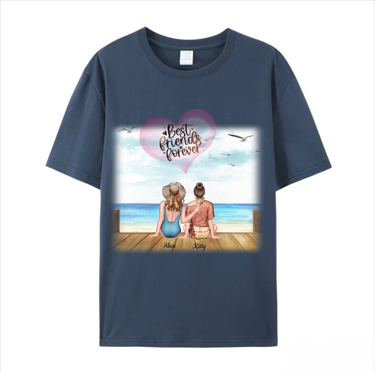 Personalized T-shirt Best Friend Gift for Friends Sisters