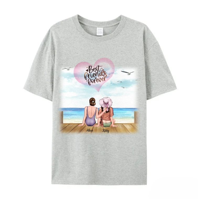 Personalized T-shirt Best Friend Gift for Friends Sisters