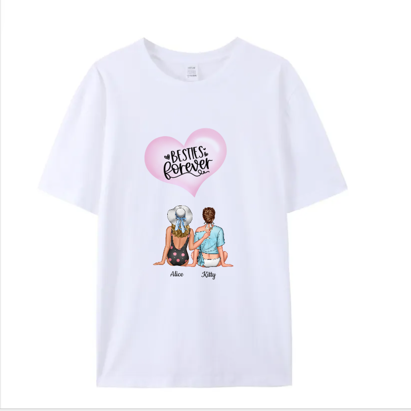 Personalized T-shirt Best Friend Gift for Friends Sisters