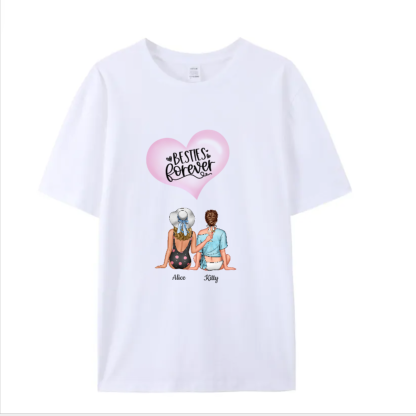 Personalized T-shirt Best Friend Gift for Friends Sisters