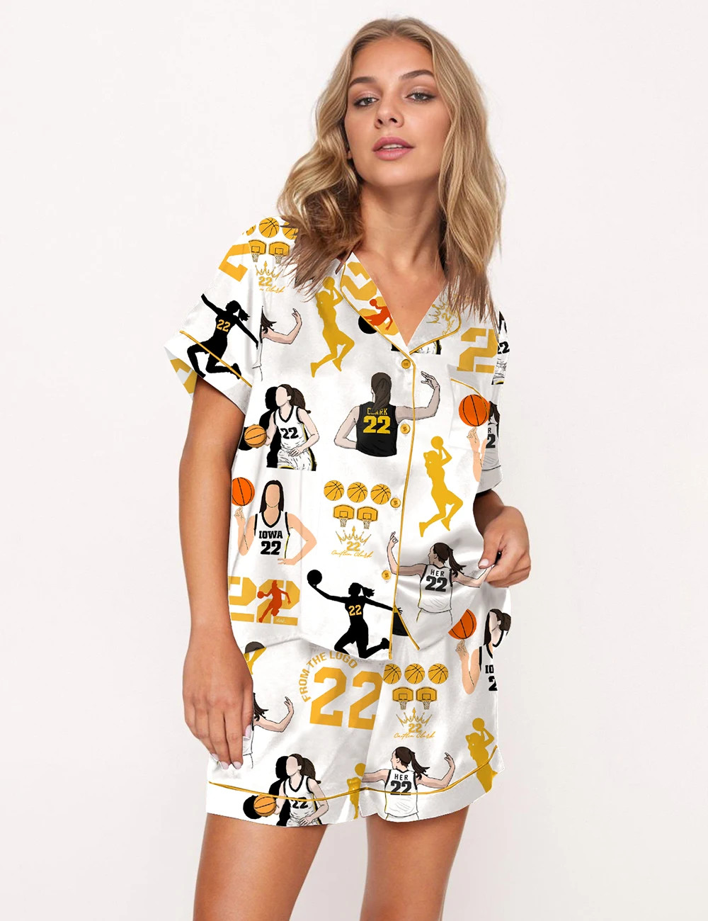 MVP Jersey Print Pajama Set