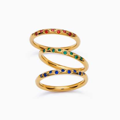 Celestial Birthstone Ring