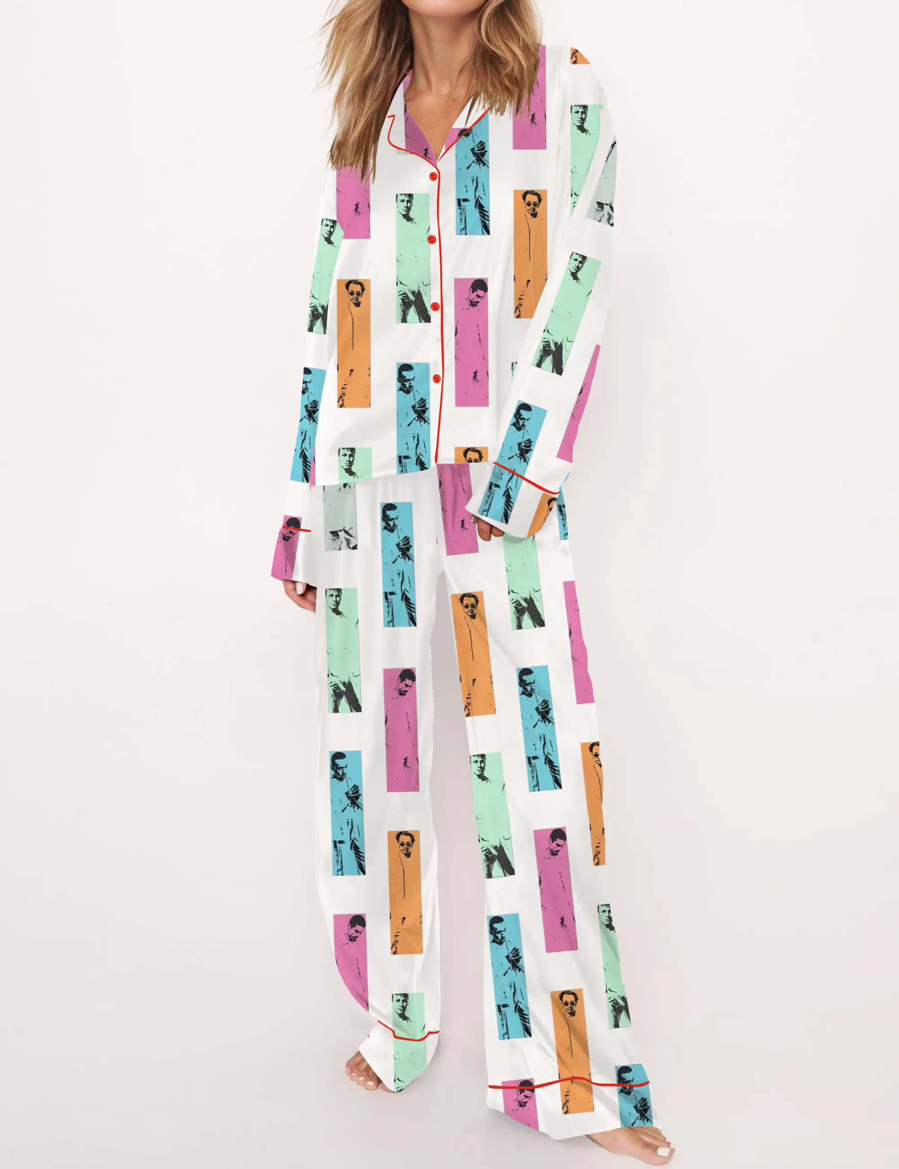 Backstreet Boy Silky Satin Pajama Set For Women