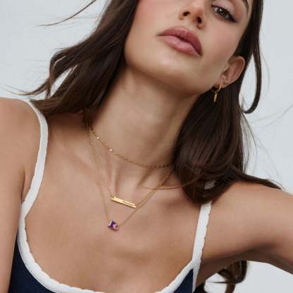 Forever Duo Birthstone Necklace