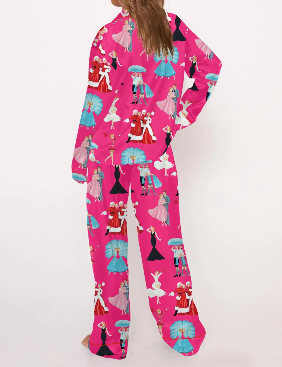 Christmas Satin Pajama Set For Women