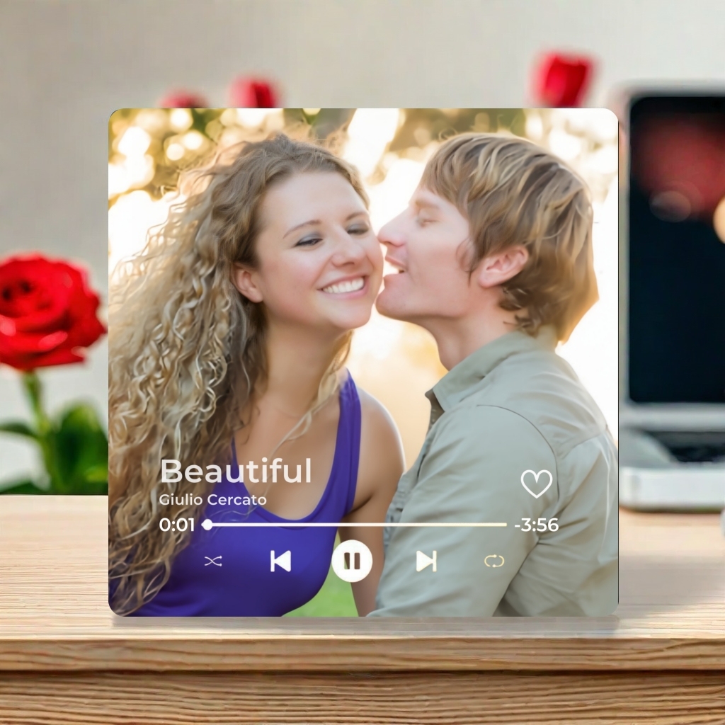 Personalized Photo Album Fridge Magnet Music Wall Photo Sticker Music Movement That Can Be Played Without Cell Phone