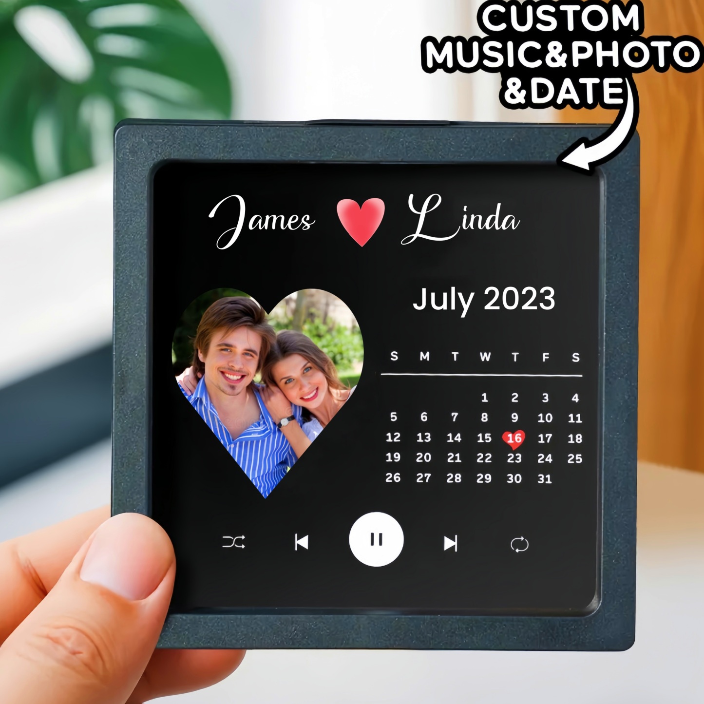 Customized Music Fridge Magnet Personalized Photo Fridge Magnet Can Play Songs and Adjust Volume