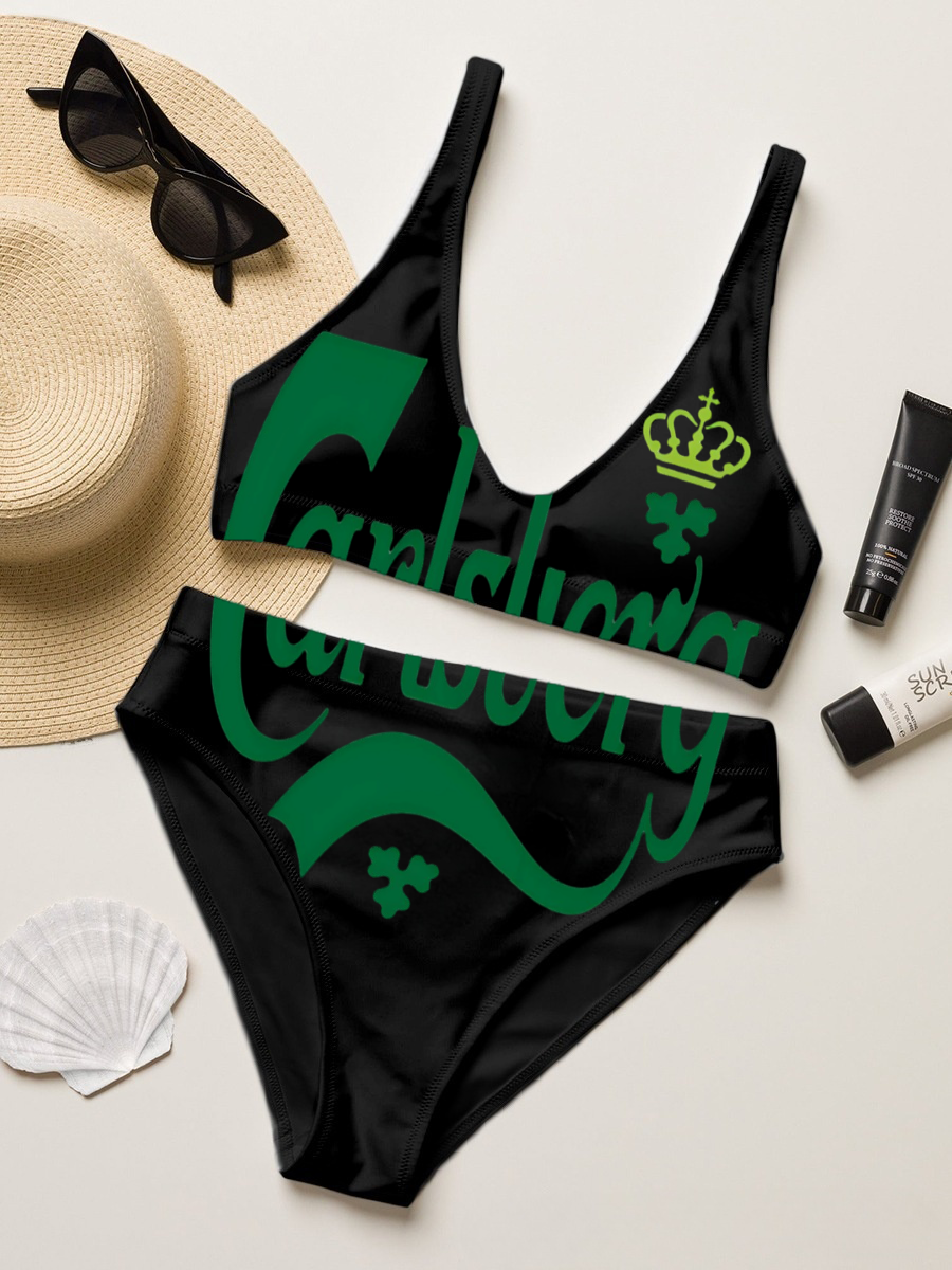 Carlsberg Sexy Two-Piece Bikini Set Swimsuit 