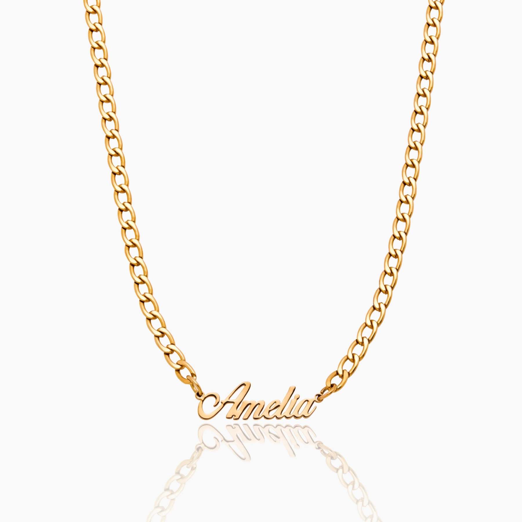 Bold Curb Name Necklace