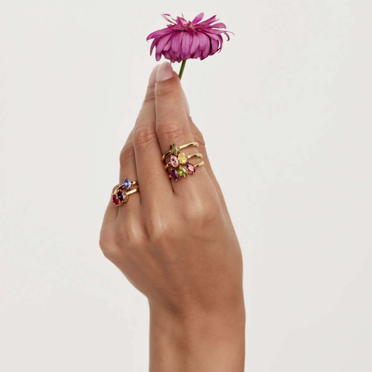 Marquise Family Birthstone Ring