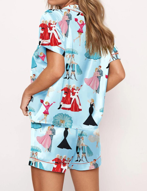 Christmas Satin Pajama Set For Women
