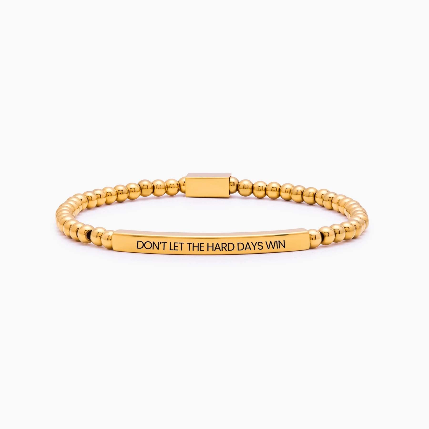 DON'T LET THE HARD DAYS WIN Beaded Bracelet