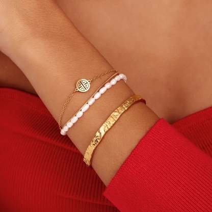 Essential Textured Cuff Bracelet
