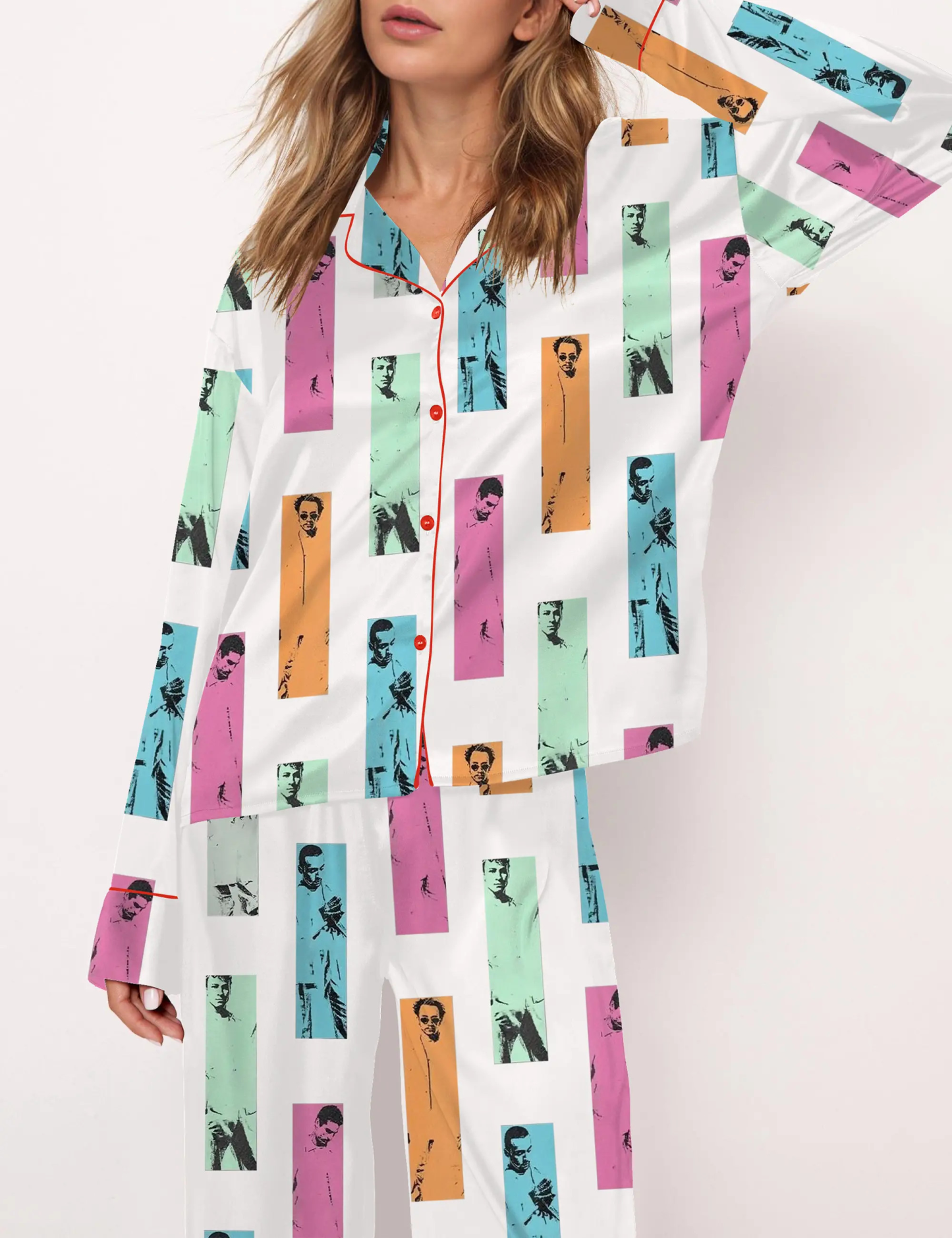 Backstreet Boy Silky Satin Pajama Set For Women