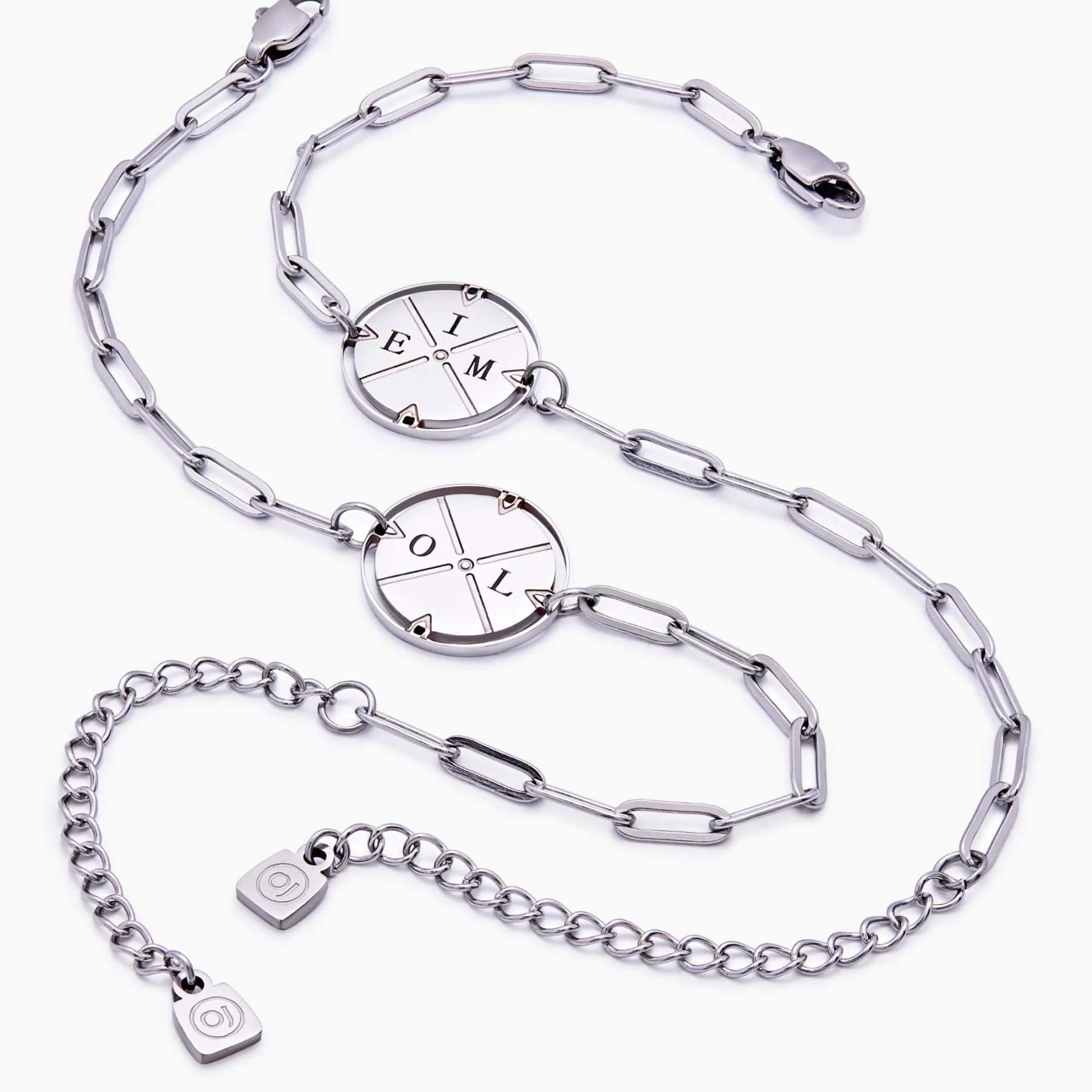 Engraved Compass Bracelet