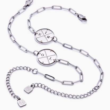 Engraved Compass Bracelet