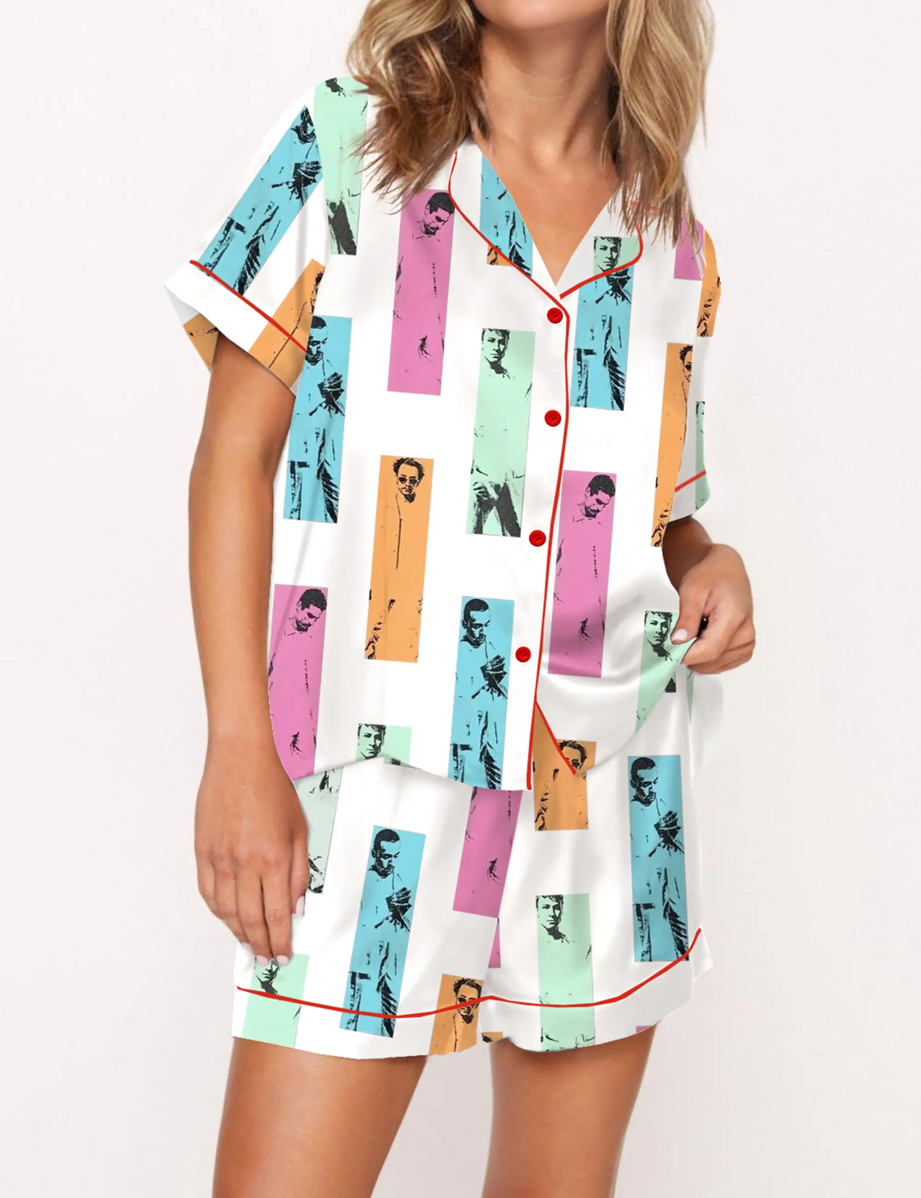 Backstreet Boy Silky Satin Pajama Set For Women