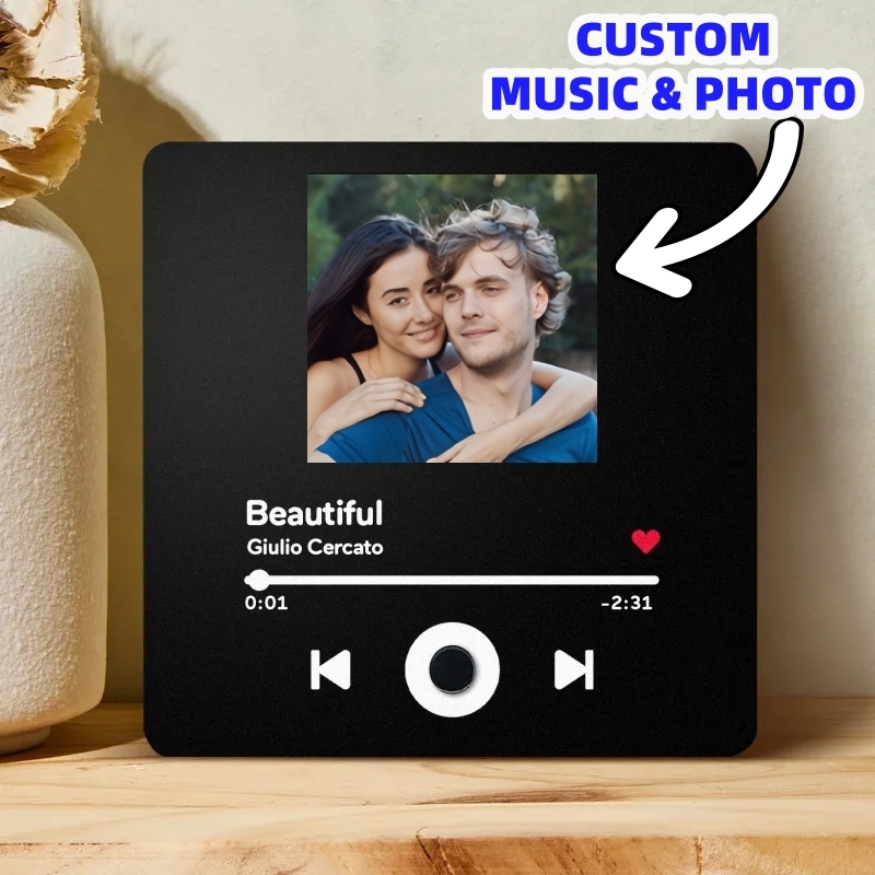 Personalized Photo Album Fridge Magnet Music Wall Photo Sticker Music Movement That Can Be Played Without Cell Phone