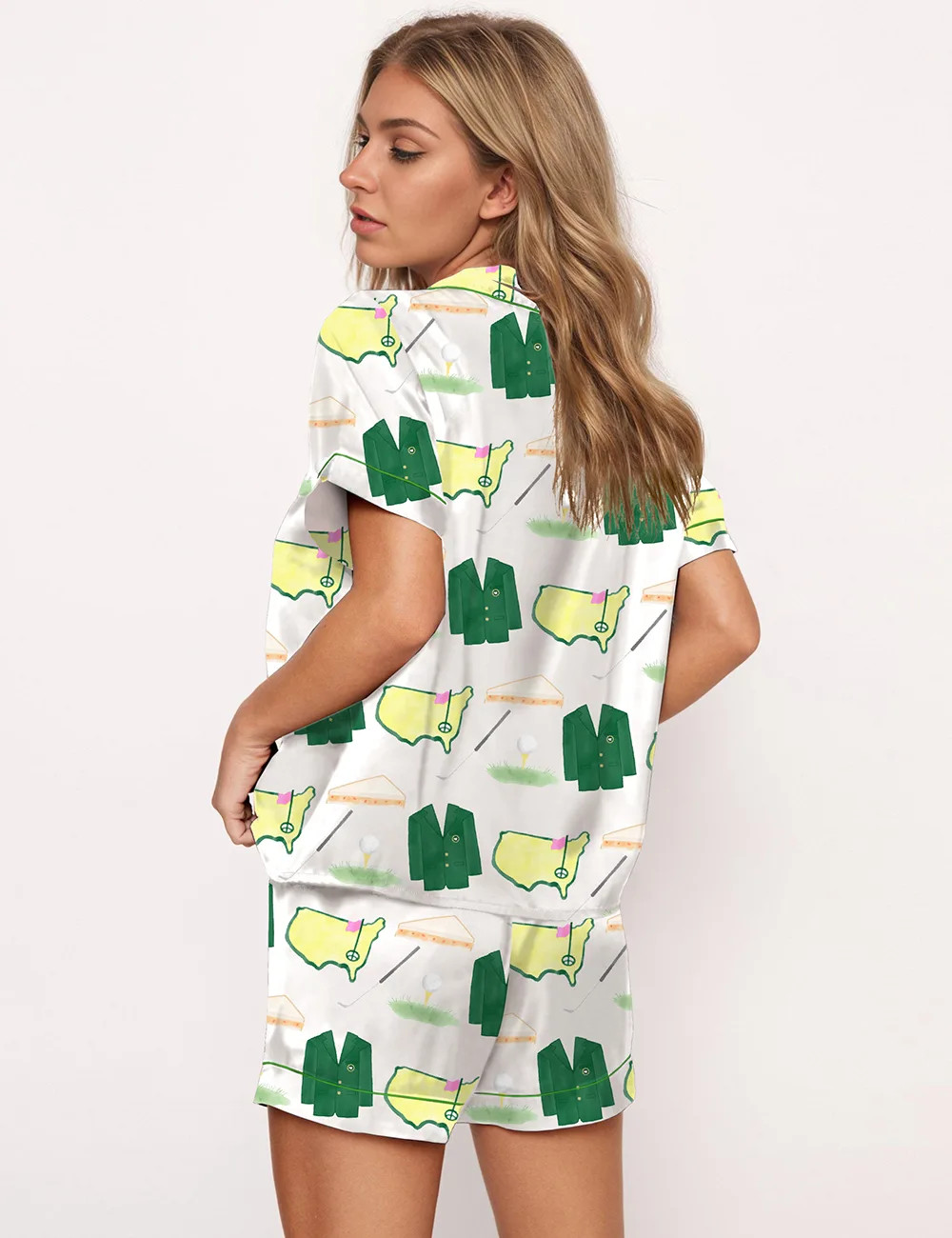 Coat And Sport Graphic Pajama Set