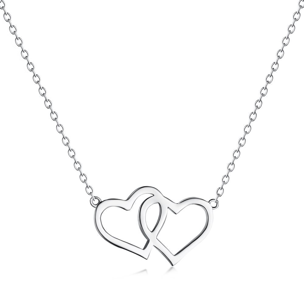 To My Friend Priceless Connection Two Hearts Necklace Birthday Gift Fo