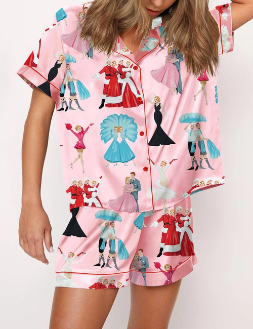 Christmas Satin Pajama Set For Women