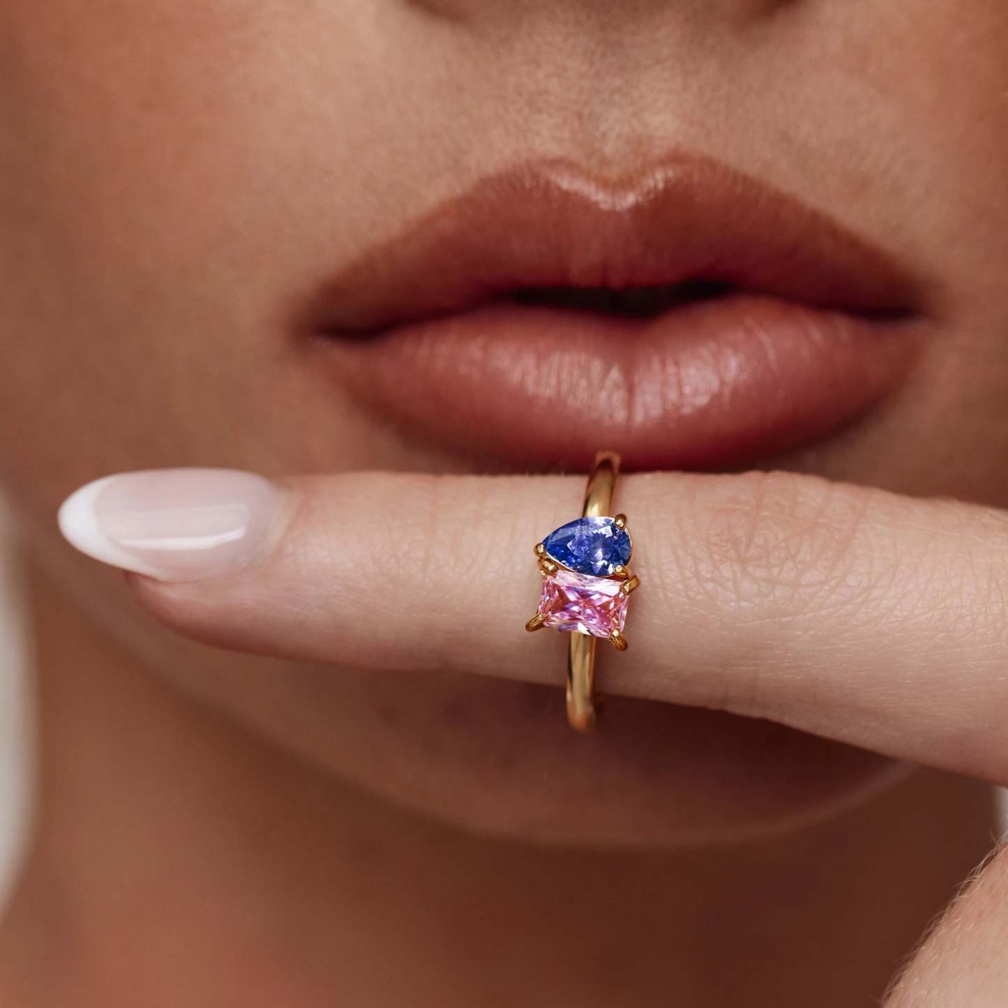 Duo Birthstone Ring