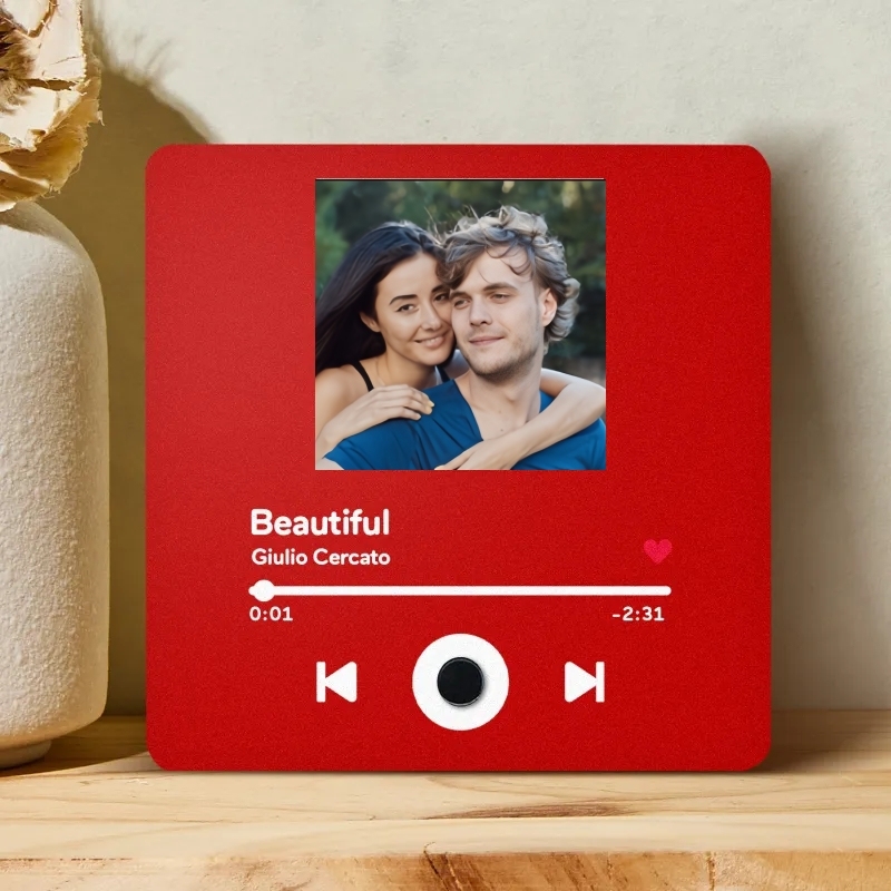 Personalized Photo Album Fridge Magnet Music Wall Photo Sticker Music Movement That Can Be Played Without Cell Phone