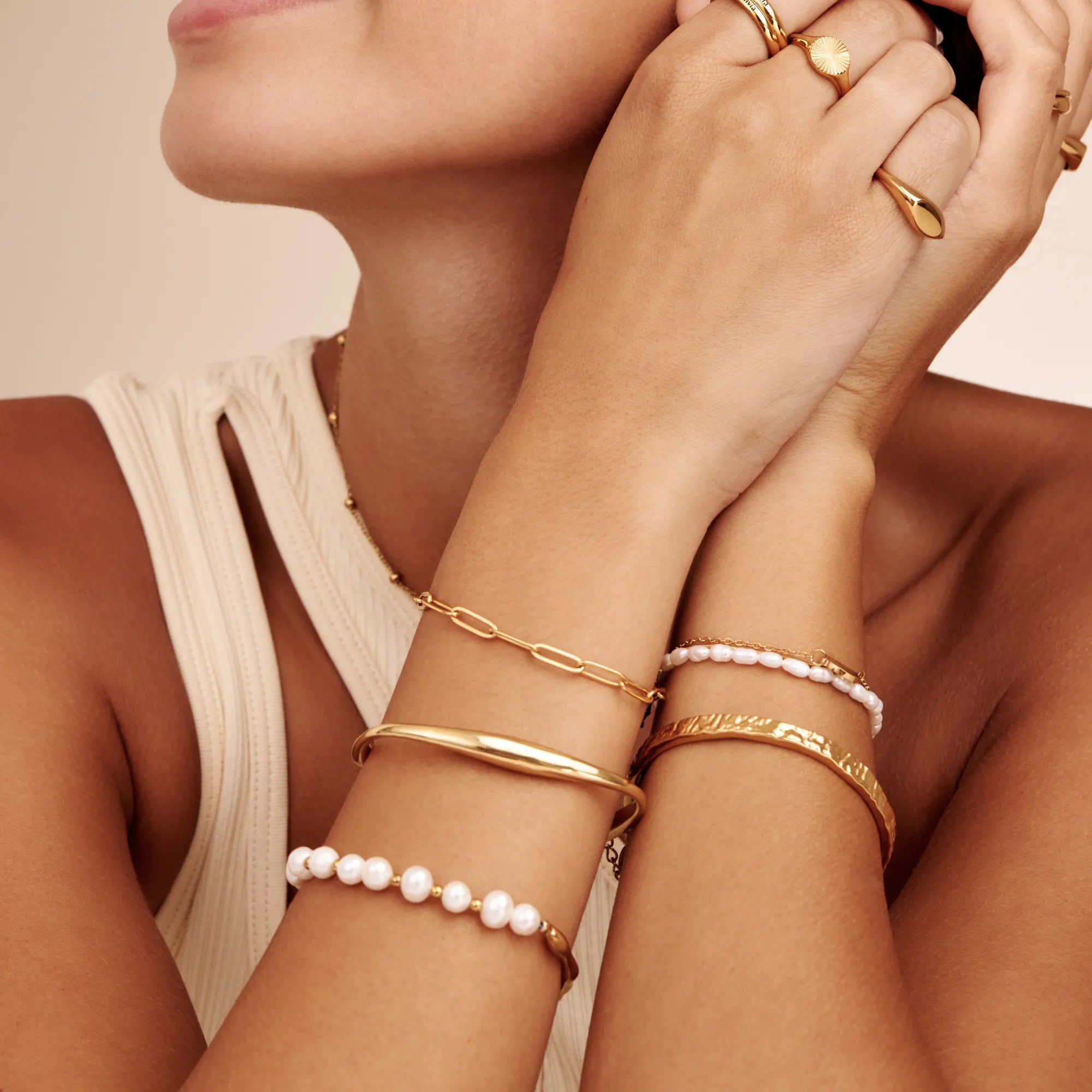 Dune Gold Cuff Bracelet