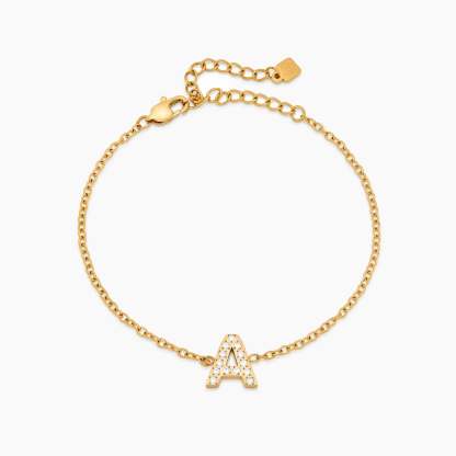 Pavé Initial Bracelet