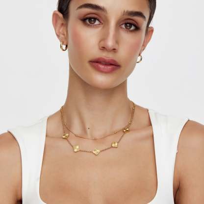 Sunburst Clover Necklace