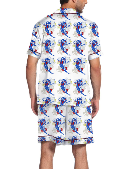 Argentina Footbal Silky Satin Pajama Short Set For Man