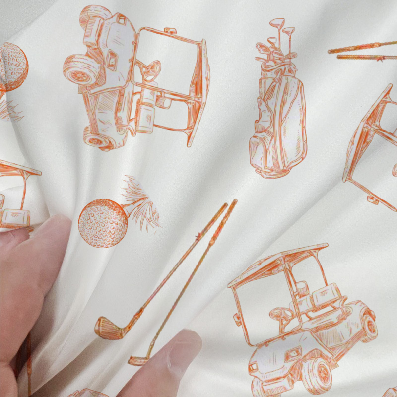 Golf Sport Toile 100% Cotton Duvet Cover Set  King Twin Comforter Queen Bedding for Guest Room with Hidden Zipper Closure 3Pcs