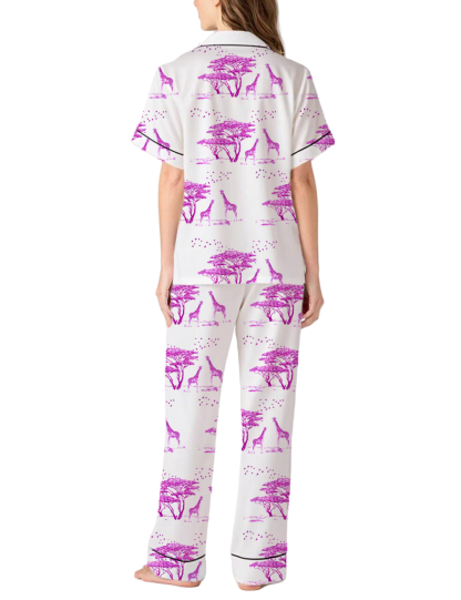  Satin Pajama Pants Set For Women