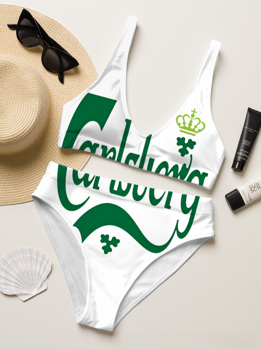 Carlsberg Sexy Two-Piece Bikini Set Swimsuit 