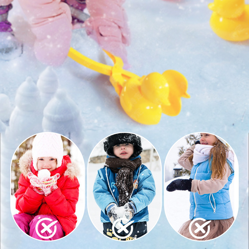 Σετ χιονόμπαλας με διασκεδαστική πάπια