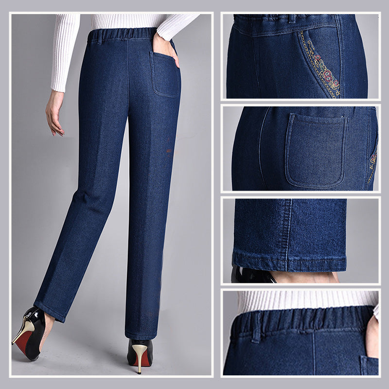 🌸DΓΥΝΑΙΚΕΊΟ ΤΖΙΝ ΜΕ ΠΛΑΪΝΈΣ ΤΣΈΠΕΣ ΚΑΙ ΕΛΑΣΤΙΚΉ ΜΈΣΗ