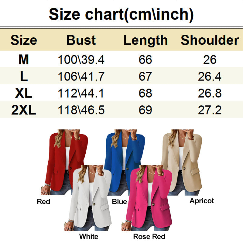 🎉【Τέλειο δώρο】🎉 Κομψό γυναικείο σακάκι για το φθινόπωρο