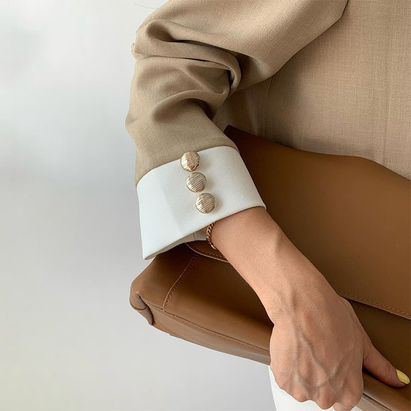 💝Γυναικείο κομψό κοστούμι με όρθιο κολάρο