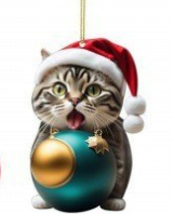 🎄10 ΤΕΜΆΧΙΑ😻ΓΆΤΑ ΧΡΙΣΤΟΥΓΕΝΝΙΆΤΙΚΟ ΔΈΝΤΡΟ ΣΤΟΛΊΔΙ✨ΚΡΕΜΑΣΤΆ ΣΤΟΛΊΔΙΑ ΓΆΤΑΣ