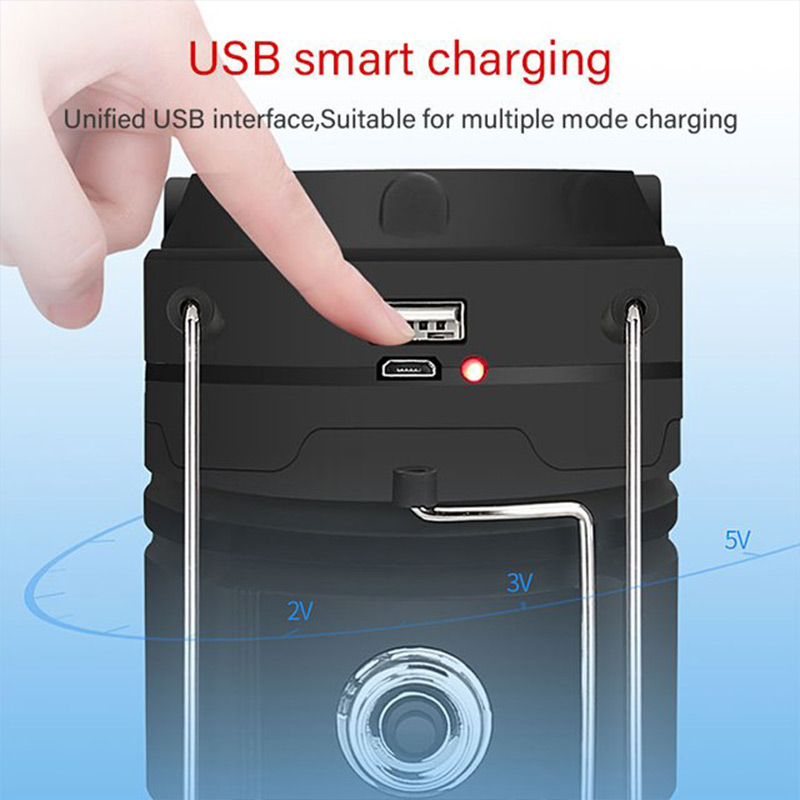 ⛺️Ηλιακό αναδιπλούμενο φως για κάμπινγκ