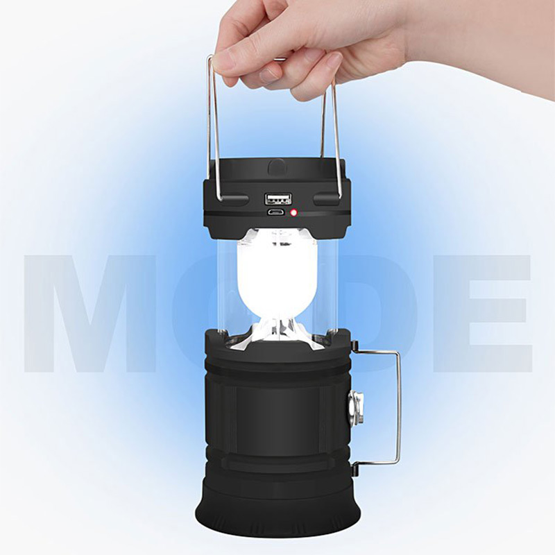 ⛺️Ηλιακό αναδιπλούμενο φως για κάμπινγκ