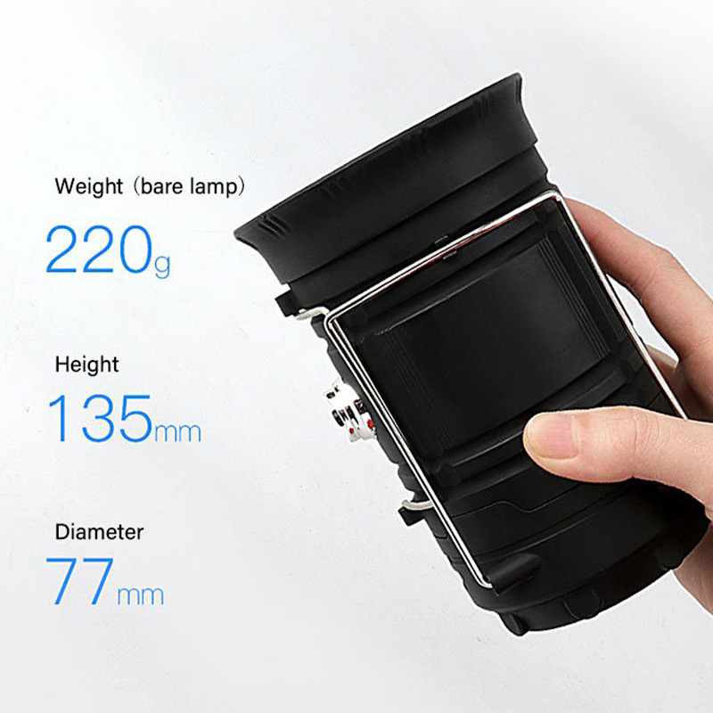 ⛺️Ηλιακό αναδιπλούμενο φως για κάμπινγκ