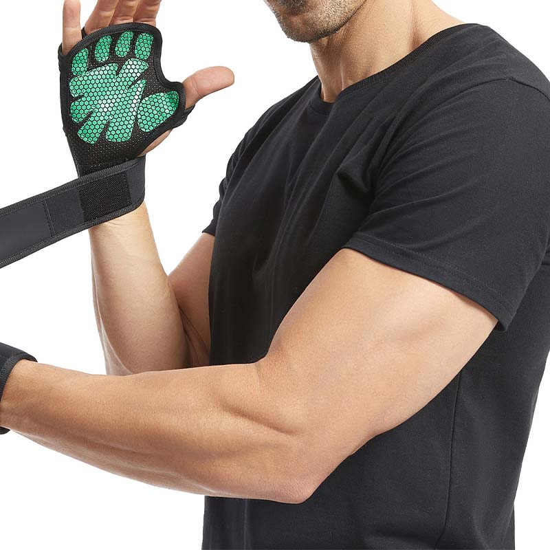 Γάντια Super Grip για άρση βαρών με περιτυλίγματα καρπού