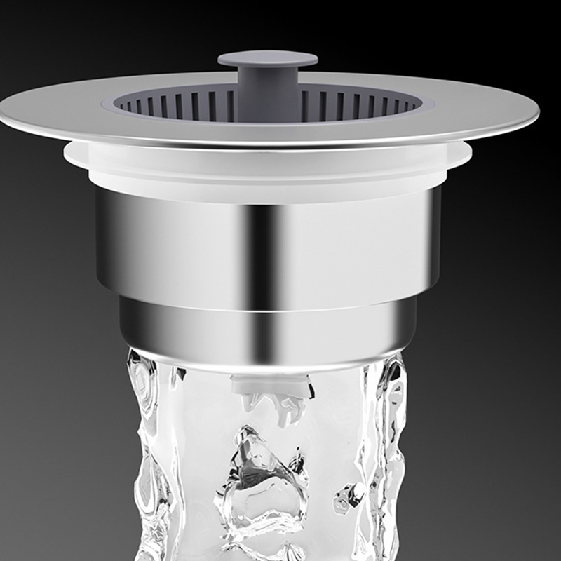 Αναδιπλούμενο πώμα αποστράγγισης νεροχύτη με φίλτρο