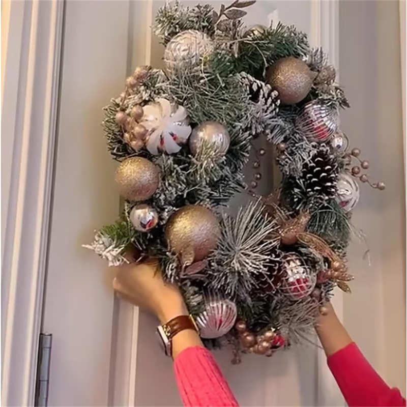 🏠Γάντζος βεντούζας από ανοξείδωτο ατσάλι για χριστουγεννιάτικα στεφάνια