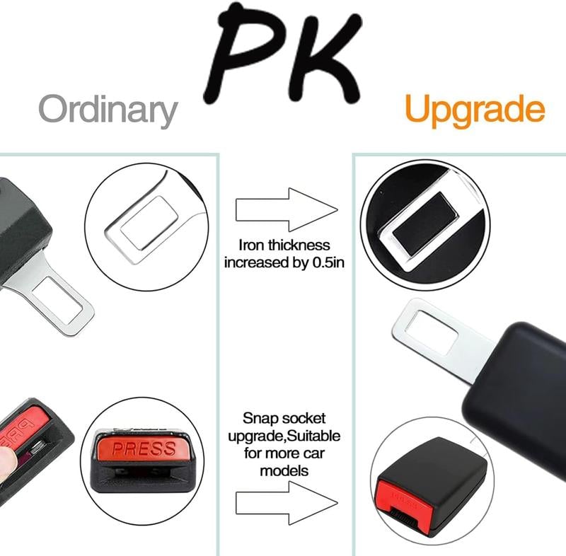 🔥 Επεκτάσεις αγκράφας ζώνης ασφαλείας αυτοκινήτου με κλιπ ζώνης ασφαλείας🚗