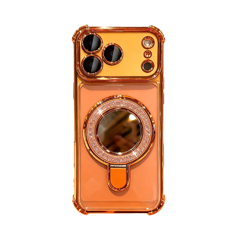 📱Μαγνητική θήκη τηλεφώνου με ενσωματωμένο καθρέφτη