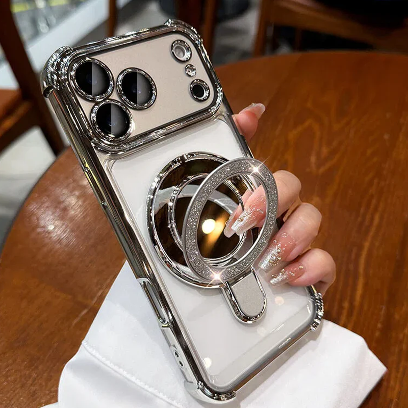 📱Μαγνητική θήκη τηλεφώνου με ενσωματωμένο καθρέφτη